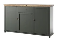 Komody - Komoda Evora 47 3D1S Zielony / Dąb Lefkas - miniaturka - grafika 1