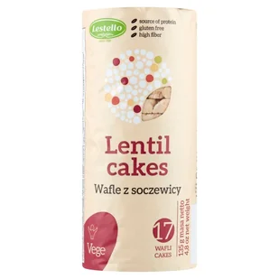 Lestello Wafle z Soczewicy bezglutenowe 130g - Lestello - Pieczywo chrupkie - miniaturka - grafika 1