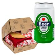 Skarpetki męskie - Skarpetki Męskie SOXO | Hamburger w pudełku | Piwo w puszce | śmieszny prezent dla Niego - miniaturka - grafika 1