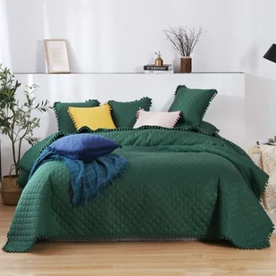 Narzuta 240 x 220 Pikowana Dwustronna Pompoo Butel - Narzuty - miniaturka - grafika 1