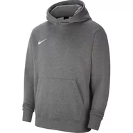 Odzież sportowa dziecięca - Bluza dla dzieci Nike Park Fleece Pullover Hoodie szara CW6896 071 - miniaturka - grafika 1