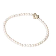 Bransoletki - BRANSOLETKA Z PERŁAMI I SERDUSZKIEM ORGANICA - miniaturka - grafika 1