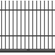 Ogrodzenia - Polbram Brama przesuwna Majorka 4x1,5 m lewa antracytowa automat - miniaturka - grafika 1