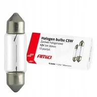 Żarówki samochodowe - AMiO 01486 Żarówka Festoon C5W 36mm 12V 5W (10 sztuk) AMI-01486 - miniaturka - grafika 1