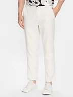 Spodnie męskie - Blend Spodnie materiałowe 20715571 Écru Regular Fit - miniaturka - grafika 1