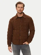 Kurtki męskie - Milestone Kurtka skórzana Alfonso 431629 60520 Brązowy Regular Fit - miniaturka - grafika 1