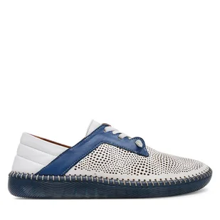 Półbuty Manitu 840074 Biały - Półbuty damskie - miniaturka - grafika 1