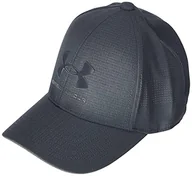 Czapki damskie - Under Armour Regulowana czapka z daszkiem dla chłopców Szary Szary/czarny (012) S 1361552 - miniaturka - grafika 1