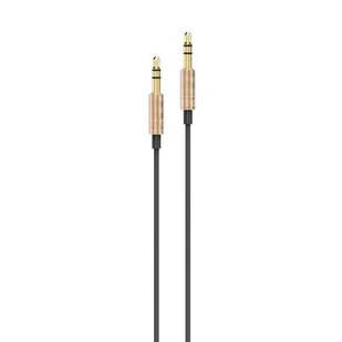 AWEI kabel AUX-001 jack 3,5 - jack 3,5 złoty/gold - Akcesoria do słuchawek - miniaturka - grafika 1