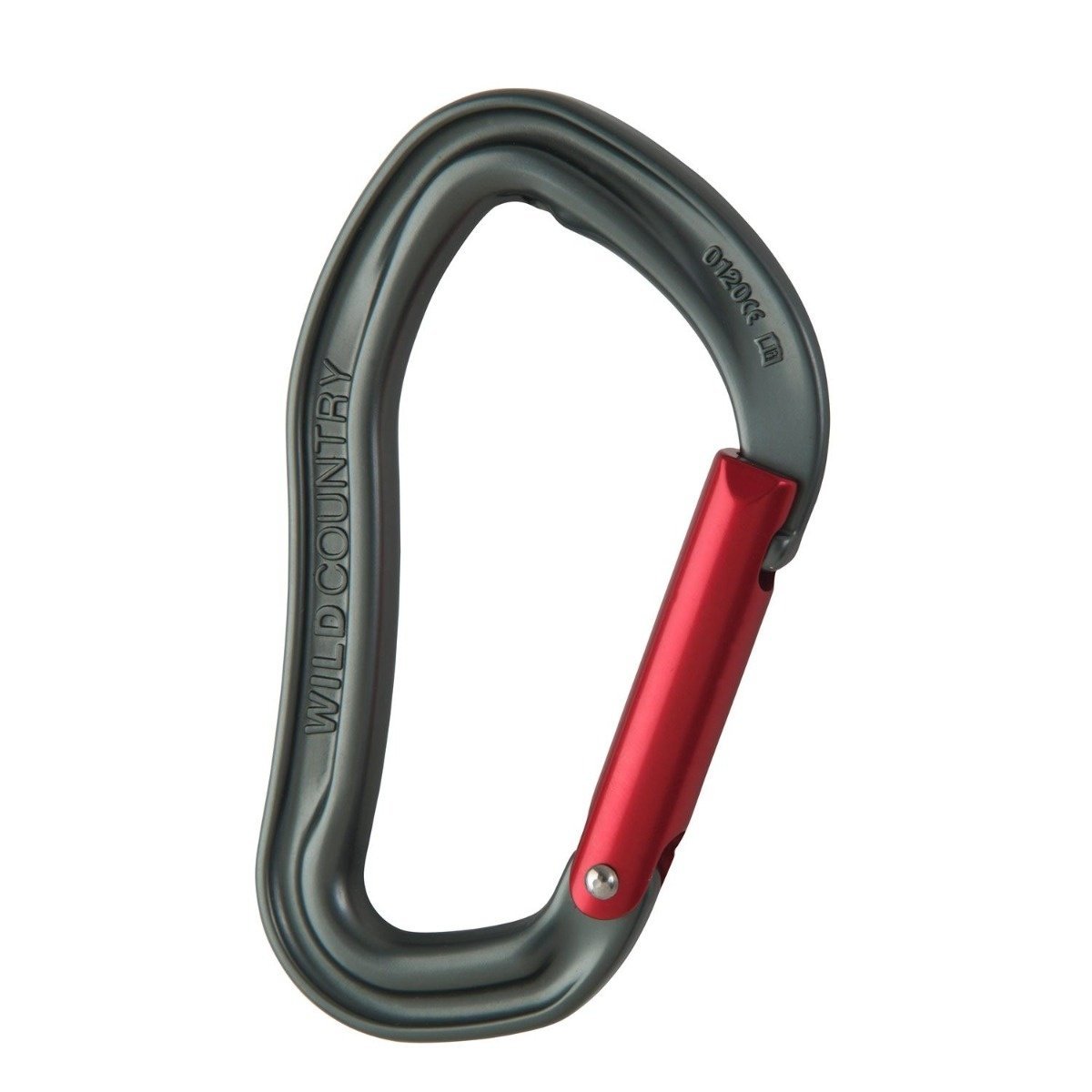 Wild Country Electron Carabiner Straight Gate, black/orange 2021 Karabinki niezakręcane 40-ELECTSN-894-OSFA