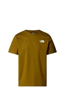 Koszulki męskie - The North Face Męskie S/S Redbox Koszulka Moss Green/Tnf Black S - miniaturka - grafika 1