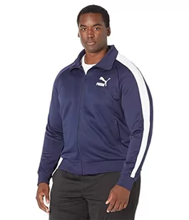 PUMA Kultowa męska kurtka dresowa T7, Peacoat, XL, płaszcz dwurzędowy - Kurtki męskie - miniaturka - grafika 1