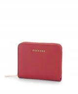 Portfele - Portfel Damski Mały Skóra Ekologiczna Na Karty PUCCINI Czerwony BLP838A-3 - miniaturka - grafika 1