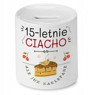 Skarbonka na Urodziny 15 15te 15-te na Prezent z Nadrukiem ze Zdjęciem + Opakowanie na prezent (wzór 03) - Skarbonki - miniaturka - grafika 1