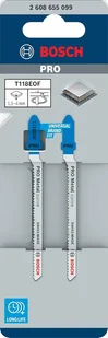 BOSCH BRZESZCZOT T PRO METAL CURVE T118EOF 83 mm /2szt. - Brzeszczoty - miniaturka - grafika 1
