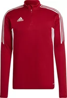 Bluzy męskie - Bluza męska adidas Condivo 22 Training Top czerwona HB0007-2XL - miniaturka - grafika 1