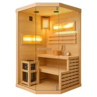 Sauny - Sauna fińska 2 osobowa wysokotemperaturowa 3,5KW Harvia 120x120 cm Lark2-WD - miniaturka - grafika 1