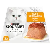 Mokra karma dla kotów - Purina Gourmet REVELATIONS Mus Kurczak 2x57g) - miniaturka - grafika 1