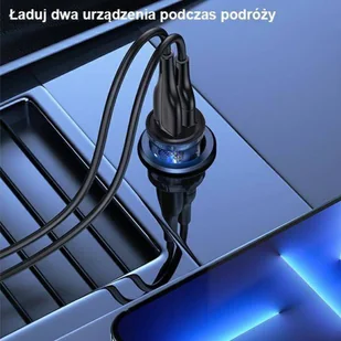 USAMS Ład. sam. C31 3A 2xUSB-A Fast Charge czarny/black CC162CC01(US-CC162) - Ładowarki samochodowe - miniaturka - grafika 31