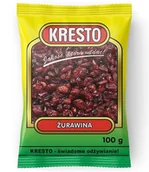 Owoce świeże i suszone - Kresto Żurawina Suszona 100g CKRE.7260 - miniaturka - grafika 1