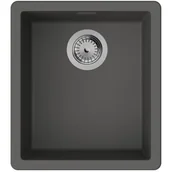 Zlewozmywaki - HANSGROHE Zlewozmywak jednokomorowy S52 43349290 Kamienny szary 40.6x45.6 - miniaturka - grafika 1