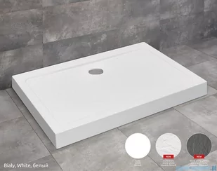 Radaway Doros D Compact Stone brodzik 110x80 biały SDRD1180-05-04S - Brodziki prysznicowe - miniaturka - grafika 1