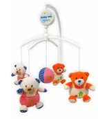Karuzele dla niemowląt - Baby Mix Tk/362M Karuzela Pluszowa Miś 14309 - miniaturka - grafika 1