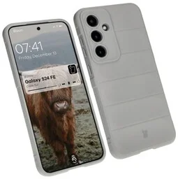 Bizon Pancerne etui Case Tur do Galaxy S24 FE, jasnoszare - Etui i futerały do telefonów - miniaturka - grafika 1