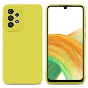 Etui i futerały do telefonów - Pokrowiec Etui Do Samsung Galaxy A32 4G w FLUID ŻÓŁTY TPU Silikonowe Obudowa Ochronny Case Cover Cadorabo - miniaturka - grafika 1