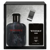 Zestawy kosmetyków męskich - SET EVAFLOR Whisky Black Op EDT spray 100ml + EDT spray 20ml EDT + CLIP - miniaturka - grafika 1