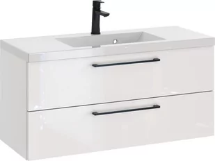 Szafka z Umywalką ROSEN 100 cm - Uchwyt Czarny - Szafki łazienkowe - miniaturka - grafika 1