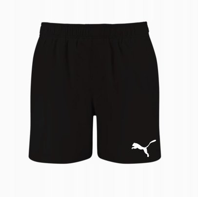 PUMA SPODENKI MĘSKIE CZARNE WIĄZANE Z LOGO XS SPH
