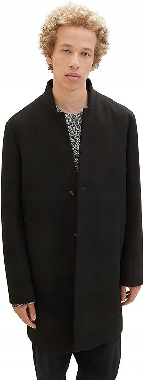 TOM TAILOR MĘSKI PŁASZCZ CZARNY ZAPINANY NA GUZIKI XXL J2A