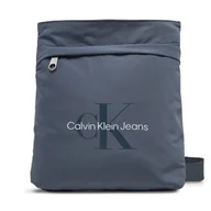 Torby męskie - Saszetka Calvin Klein Jeans Sport Essentials Flatpack 18 LV04G3030G Granatowy - miniaturka - grafika 1
