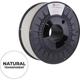 Filament do drukarki 3D C-TECH PREMIUM LINE, PLA, 1,75mm, 1kg, natural - Filamenty i akcesoria do drukarek 3D - miniaturka - grafika 1
