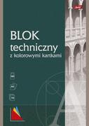 Szkolne artykuły papiernicze - Blok techniczny A4 10K kolorowe kartki Unipap PAKIET 10 sztuk - miniaturka - grafika 1