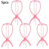 Pozostałe akcesoria fryzjerskie - TEMU 5-Pack Składane Stojaki na Peruki, Przenośny Stojak na Włosy do Salonu i Przechowywania w Domu, Trwały Uchwyt na Peruki do Pokazów Akcesoriów - miniaturka - grafika 1