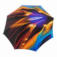 Parasole - Parasol damski PREMIUM Doppler Manufaktur Boheme Flame automatyczny długi - miniaturka - grafika 1
