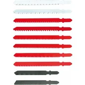 Akcesoria do elektronarzędzi - Verto brzeszczoty do wyrzynarki, uchwyt typu U, zestaw 10 szt. 64H110 - miniaturka - grafika 1