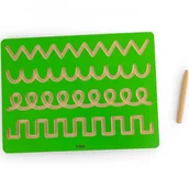 Tablice dla dzieci - VIGA Tablica Grafomotoryczna Szlaczki Nauka Pisania - miniaturka - grafika 1