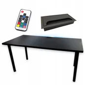 Biurka gamingowe - Biurko Gamingowe Czarne 120X60X36 Led - miniaturka - grafika 1