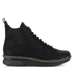 Botki Rieker 73333-00 Czarny - Botki damskie - miniaturka - grafika 1