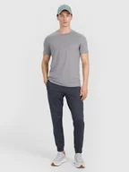 Spodnie sportowe męskie - 4F Spodnie treningowe szybkoschnące męskie - szare S - miniaturka - grafika 1