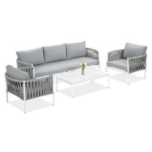 Zestaw mebli do ogrodu MONZA Caffe White - FURRORE - Meble ogrodowe Zestaw mebli do ogrodu MONZA Caffe White - FURRORE - Meble ogrodowe - miniaturka - grafika 1