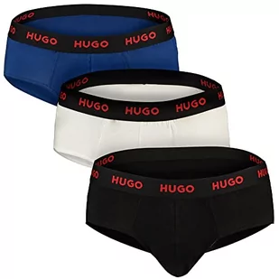 HUGO List, Open White - Kąpielówki męskie - miniaturka - grafika 1