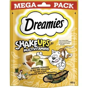 Dreamies Shake ups Multivitamins Drób Piknik 165 g - Przysmaki dla kotów - miniaturka - grafika 1
