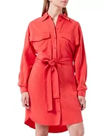 Sukienki - HUGO Damska sukienka Kimova-1, jasnoczerwona627, 40, Ciemnoniebieski402, 66 - miniaturka - grafika 1