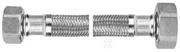 Węże elastyczne - Onnline Wąż w oplocie stalowym L-100 cm 1/2" n-n z usz. - miniaturka - grafika 1