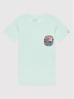 Koszulki i topy damskie - Quiksilver T-Shirt Another Story EQBZT04420 Zielony Regular Fit - grafika 1