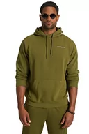 Bluzy męskie - STHUGE Męska bluza z kapturem z nadrukiem Hoddie Print, zielony mech, 6XL, zielony (moosgrün) - miniaturka - grafika 1